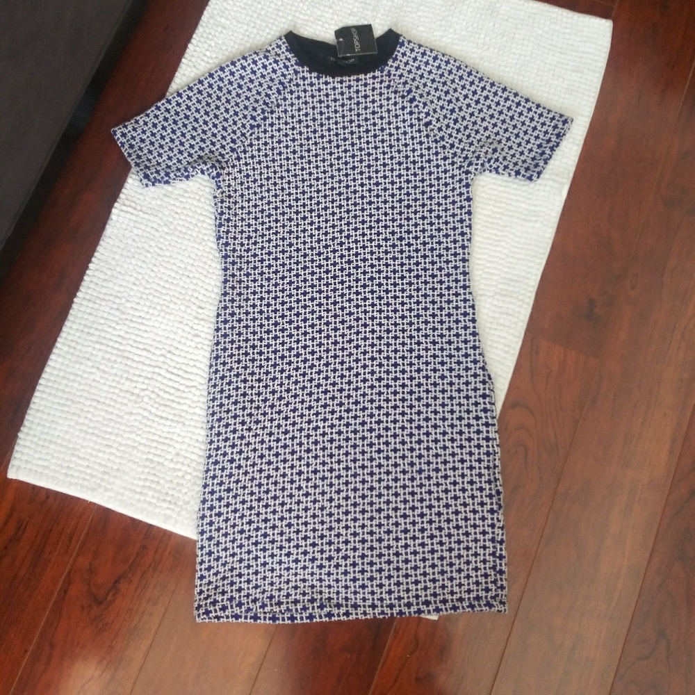 NEW Topshop Geo bodycon dress.